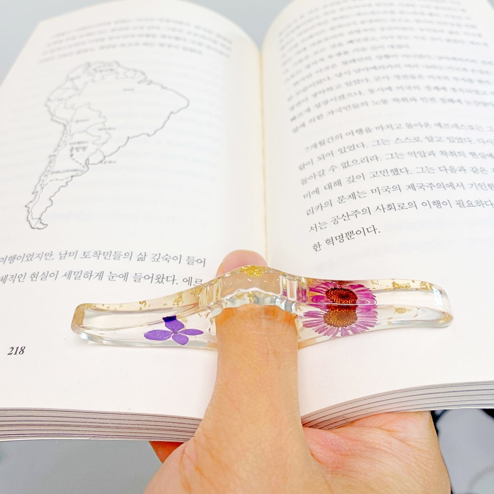 생화 꽃 독서링 북홀더링 북스토퍼 독서템 꽃서링 - 상세 이미지 2