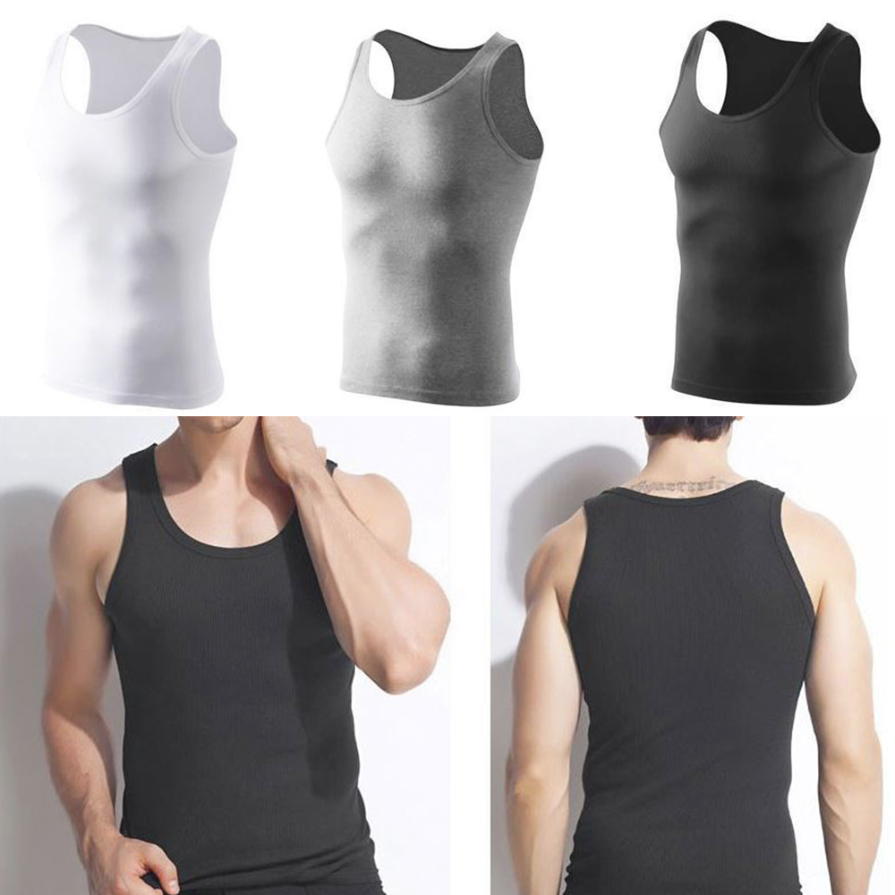 남성 스판 면나시 5장 고탄력 남자 슬림핏 땀흡수 통풍 런닝