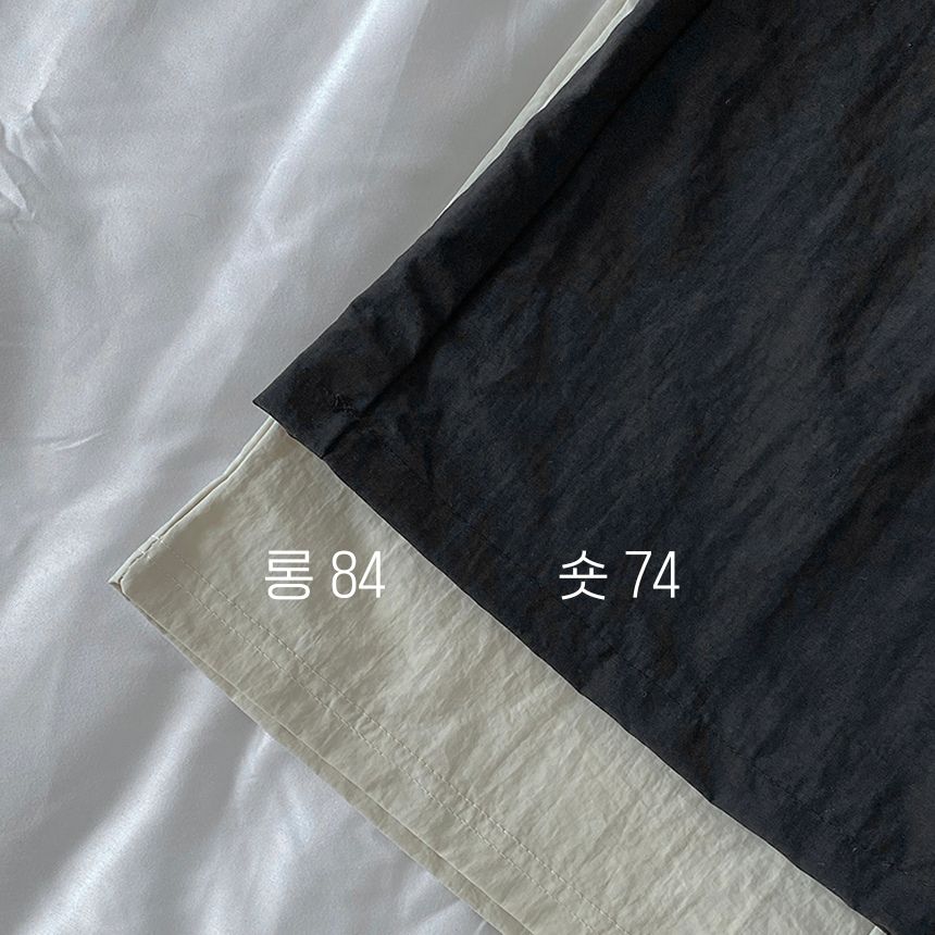 바스락스커트 나일론스커트 여름롱스커트 - 상세 이미지 3
