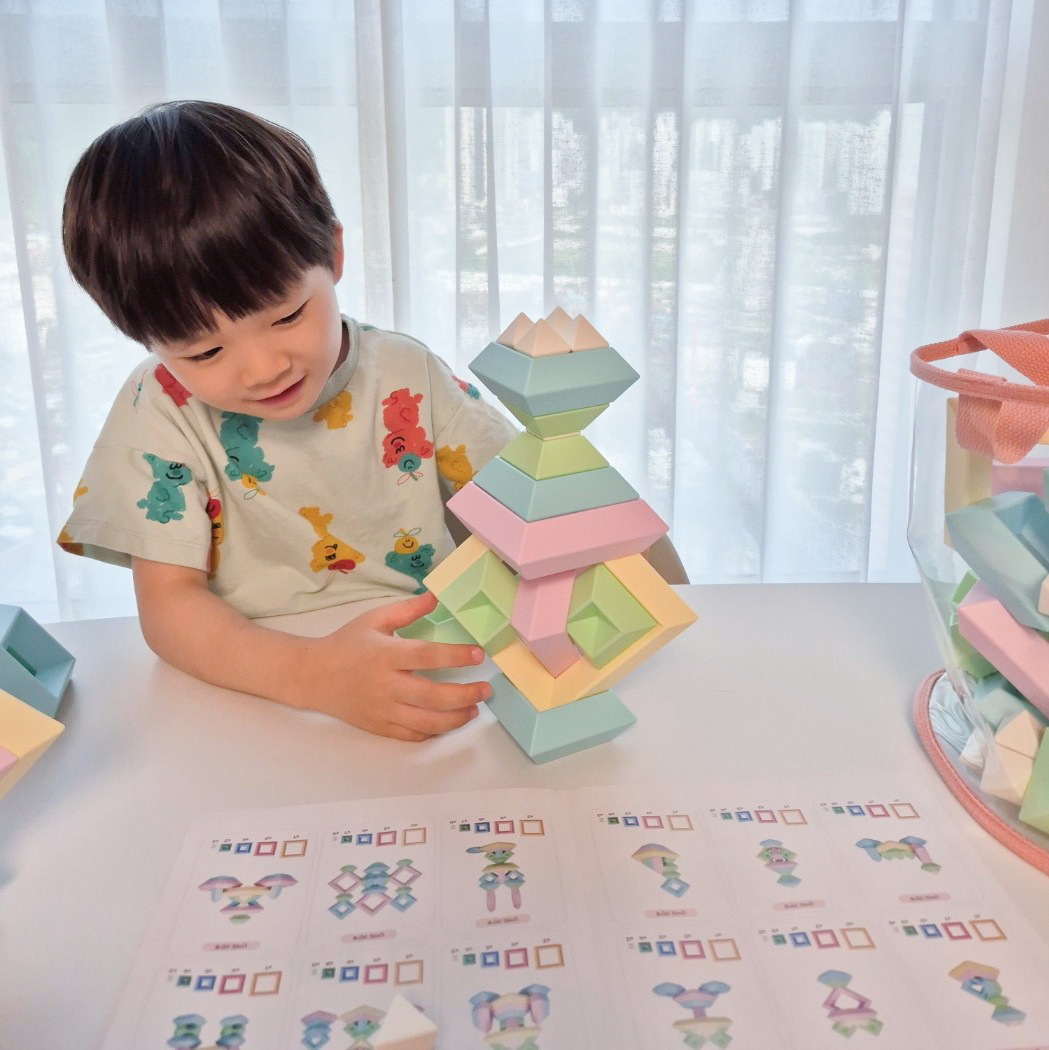다이아몬드 블럭 수학 몬테소리 교구 블록 유아 아기 장난감