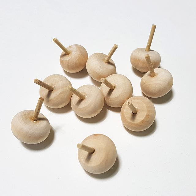 도토리팽이 10개입 / 나무팽이 팽이만들기