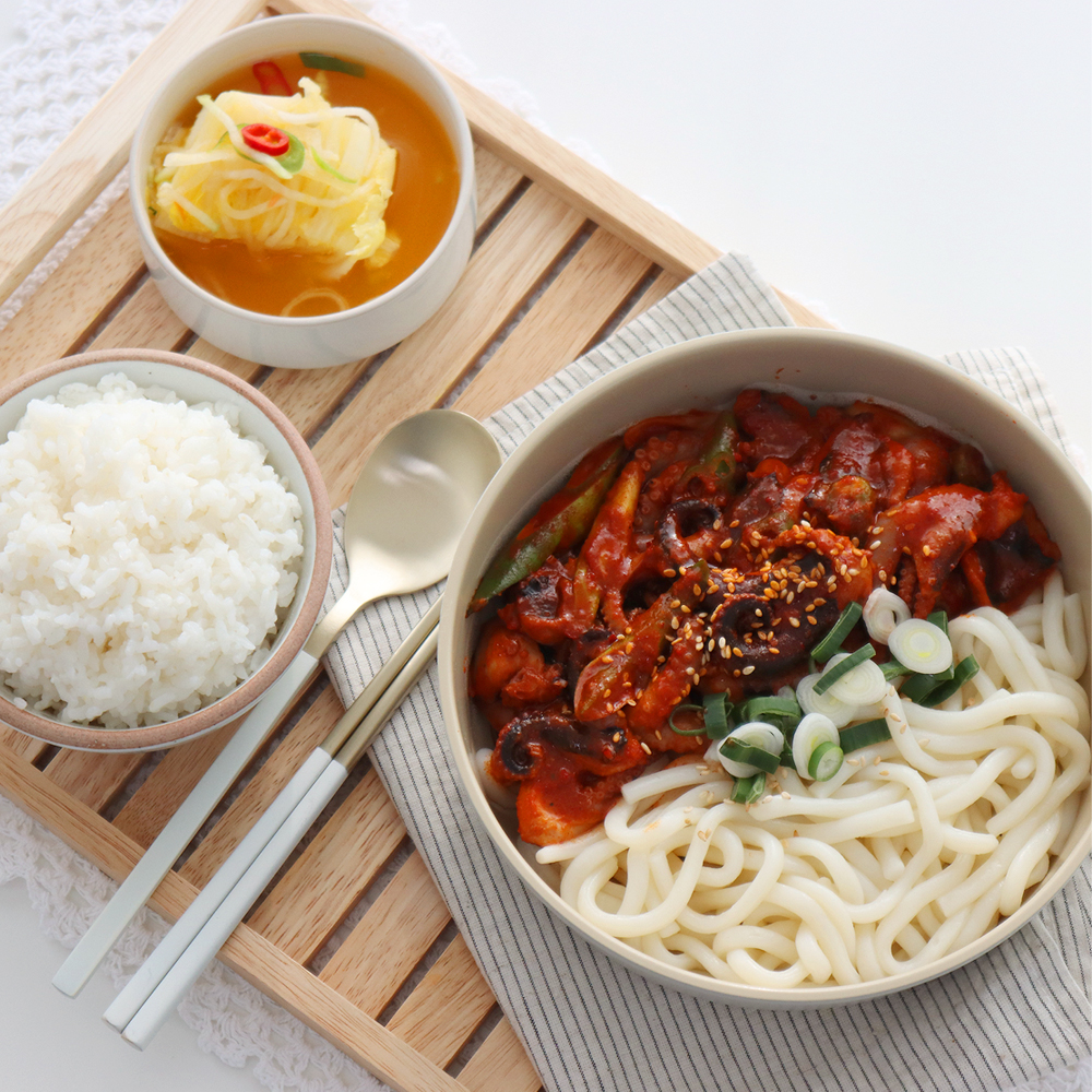 쭈꾸미볶음 삼겹살 우동사리 세트 선택법 사용후기