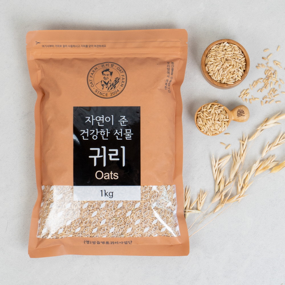25년산 햇귀리 [ 귀리쌀 1kg ] 국산 잡곡 슈퍼푸드 영양많은 귀리밥 짓기