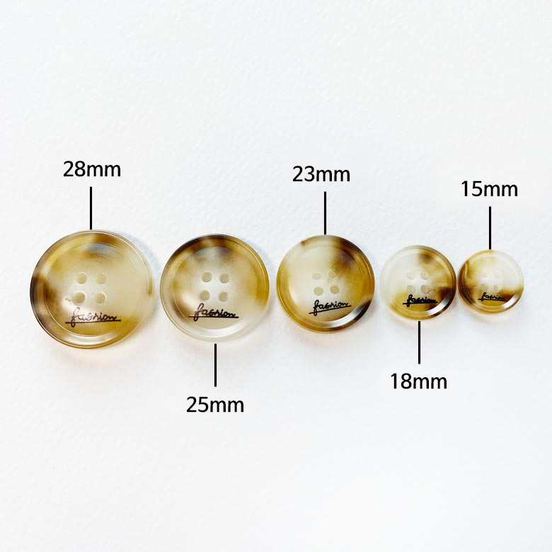 (1p) fashion 로고 4구 투톤패턴 코트단추 정장단추 - 15mm 18mm 이미지 7