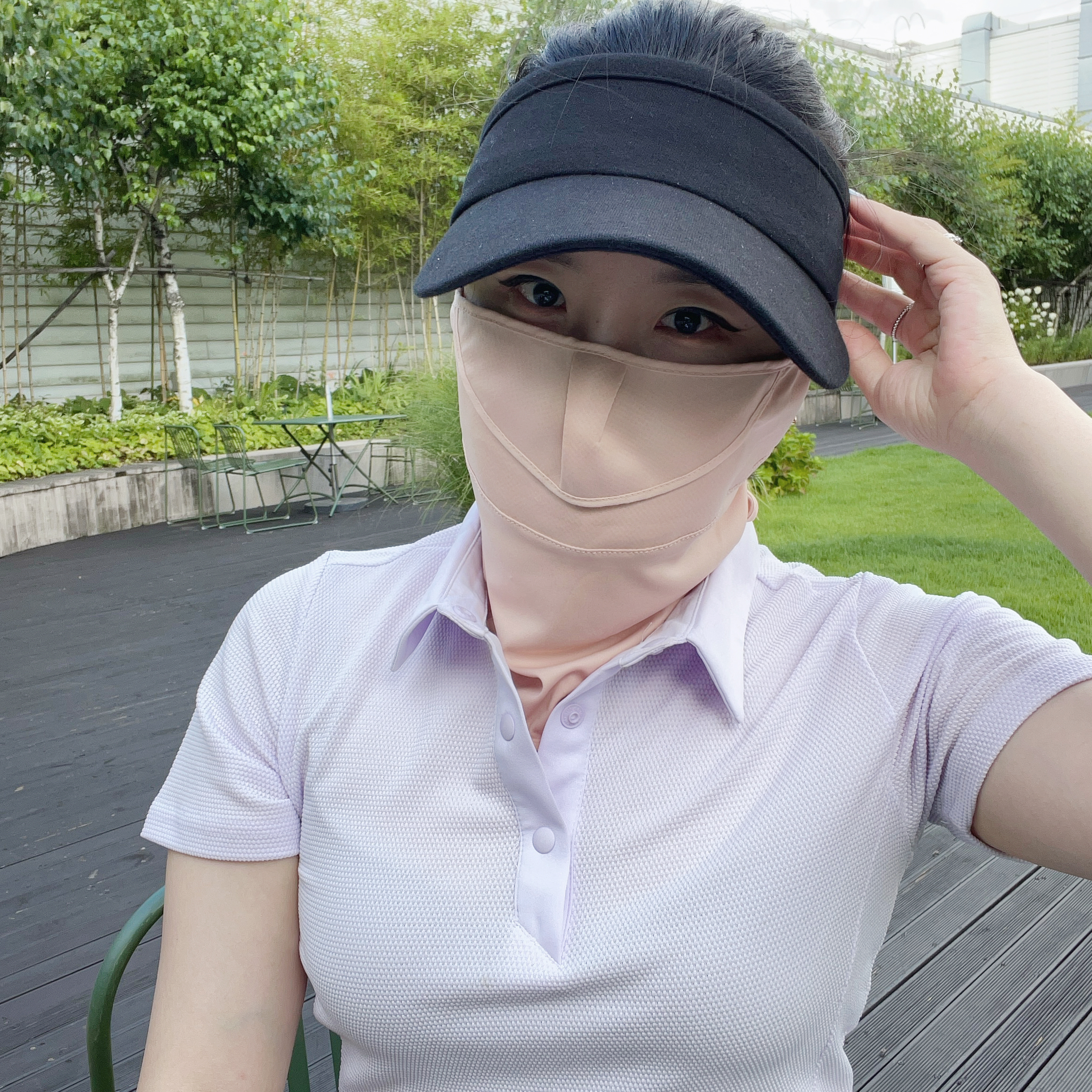 골프 자외선차단 마스크 여름 쿨 얼굴 햇빛가리개 안면 복면 등산 자전거 - 상세 이미지 5