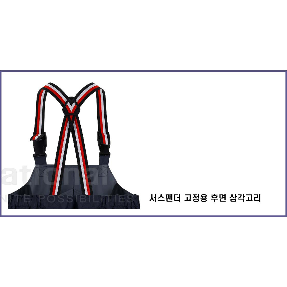 제비표우의 방한 이중 멜빵 바지 SI-820 해상 양식장 낚시 바다우비 겨울용 si820 - 상세 이미지 3