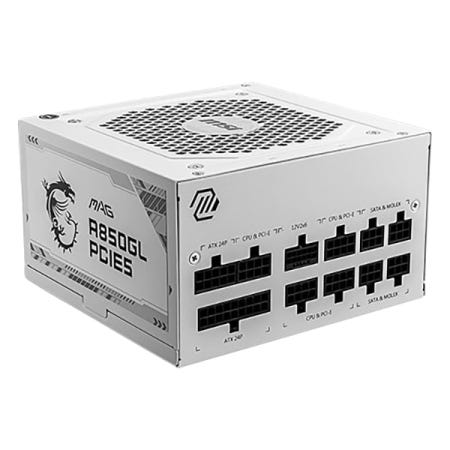 MSI MAG A850GL 화이트 80PLUS 골드 풀 모듈러 ATX 3.0 (PCIE5)