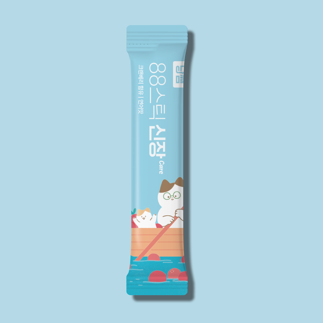 냥쌤 88스틱 고양이 츄르 영양 간식 짜먹는 스틱 레날케어, 10g, 4개 - 상세 이미지 3