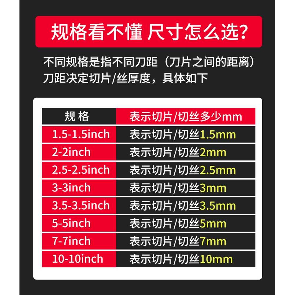 육세절기 슬라이서 수동 고기 분쇄기 샤브샤브 절단기 10인치 - 상세 이미지 5