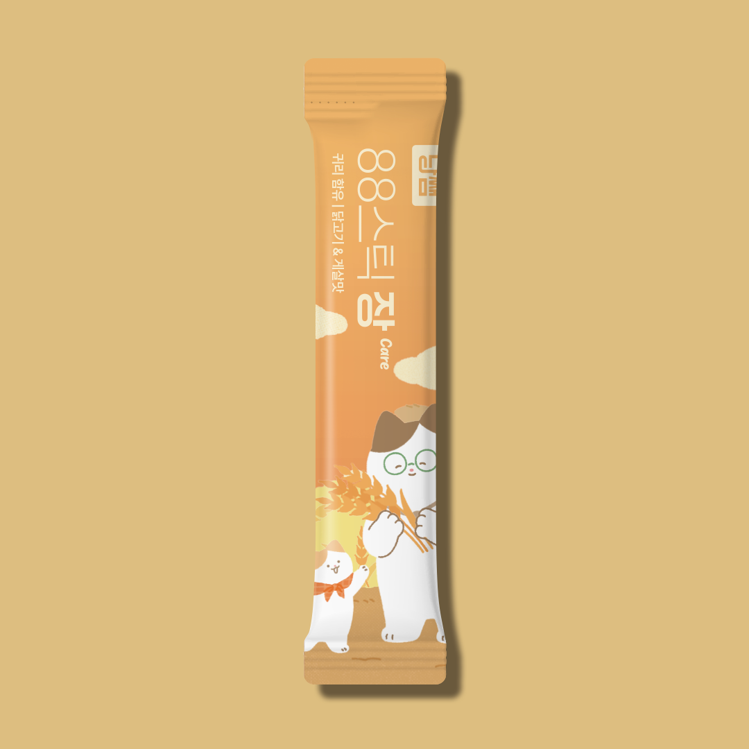 냥쌤 88스틱 고양이 짜먹는 간식 영양 스틱 장케어, 10g, 4개 이미지 3