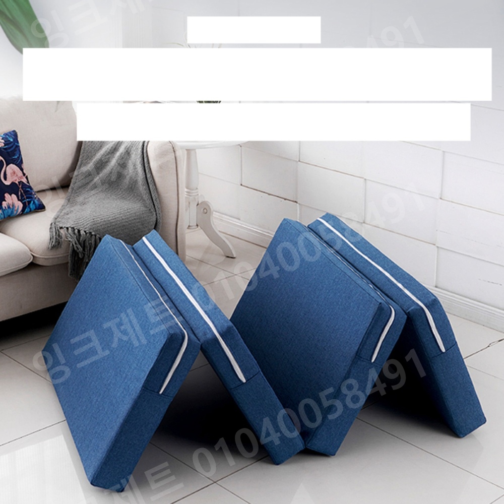 접이식 매트리스 폼 4단 스펀지 사무실 집 낮잠 보호 - 상품 이미지
