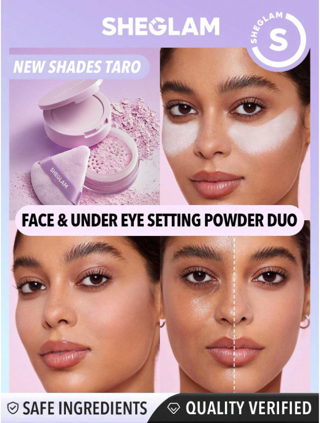 쉬글램 파우더 라벤더 컬러 듀얼 sheeglam insta ready powder - 상세 이미지 2