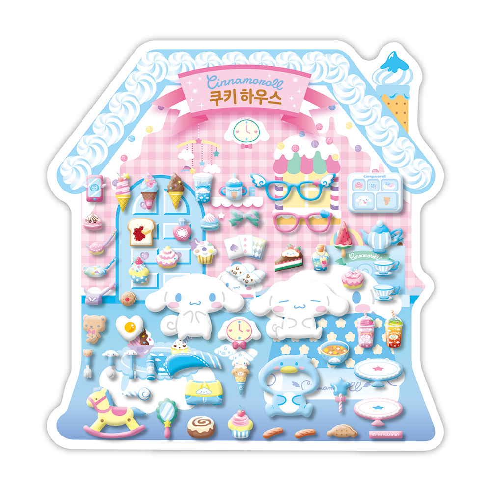 산리오 코디 스티커 시나모롤 인형 옷입히기 다꾸 폰꾸 놀이 케이크하우스 - 상품 이미지