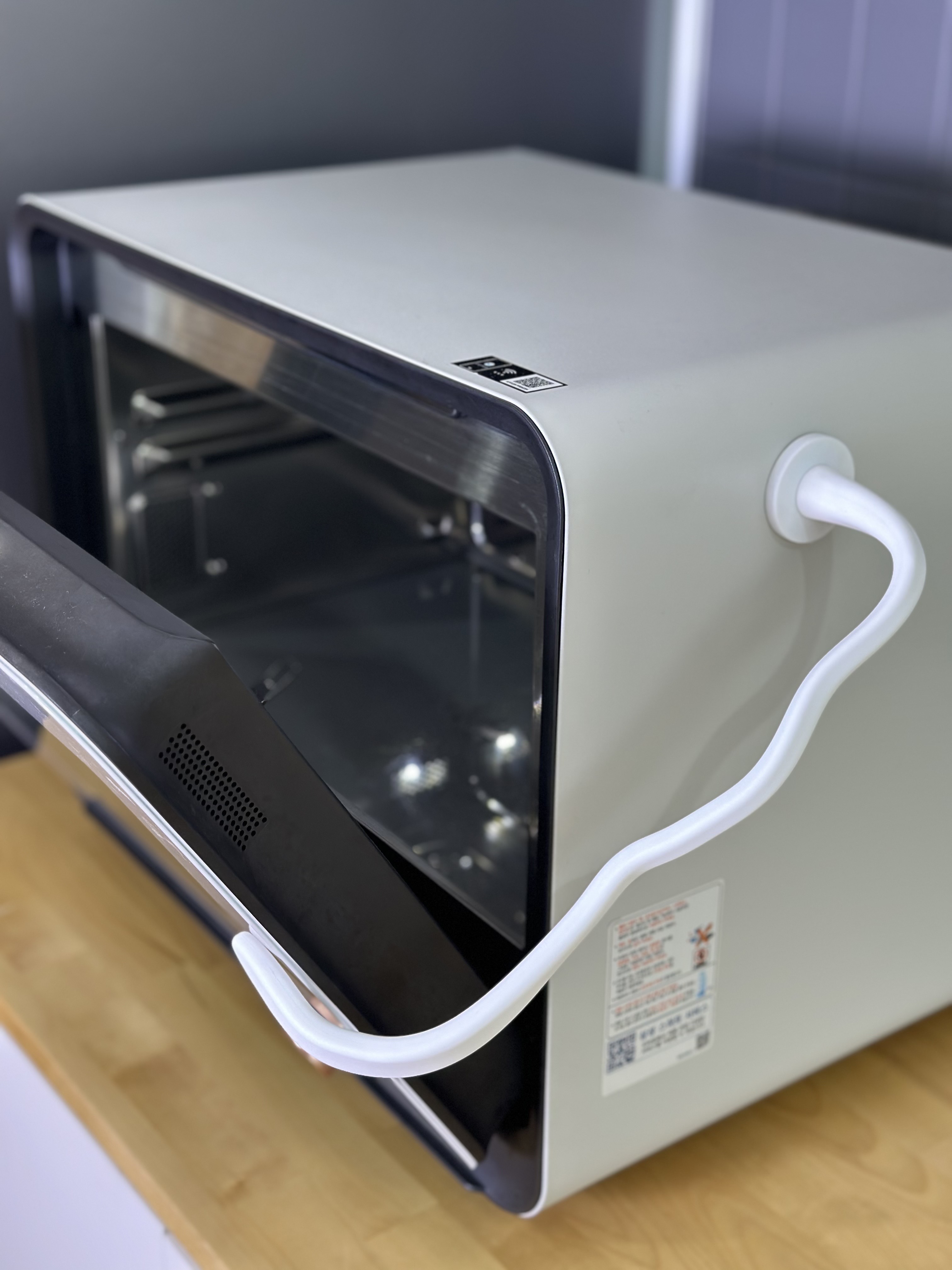 라슈에뜨 세탁기 도어 고정 홀더 환기 문 닫힘 방지 자석 자바라 조절 클립 화이트