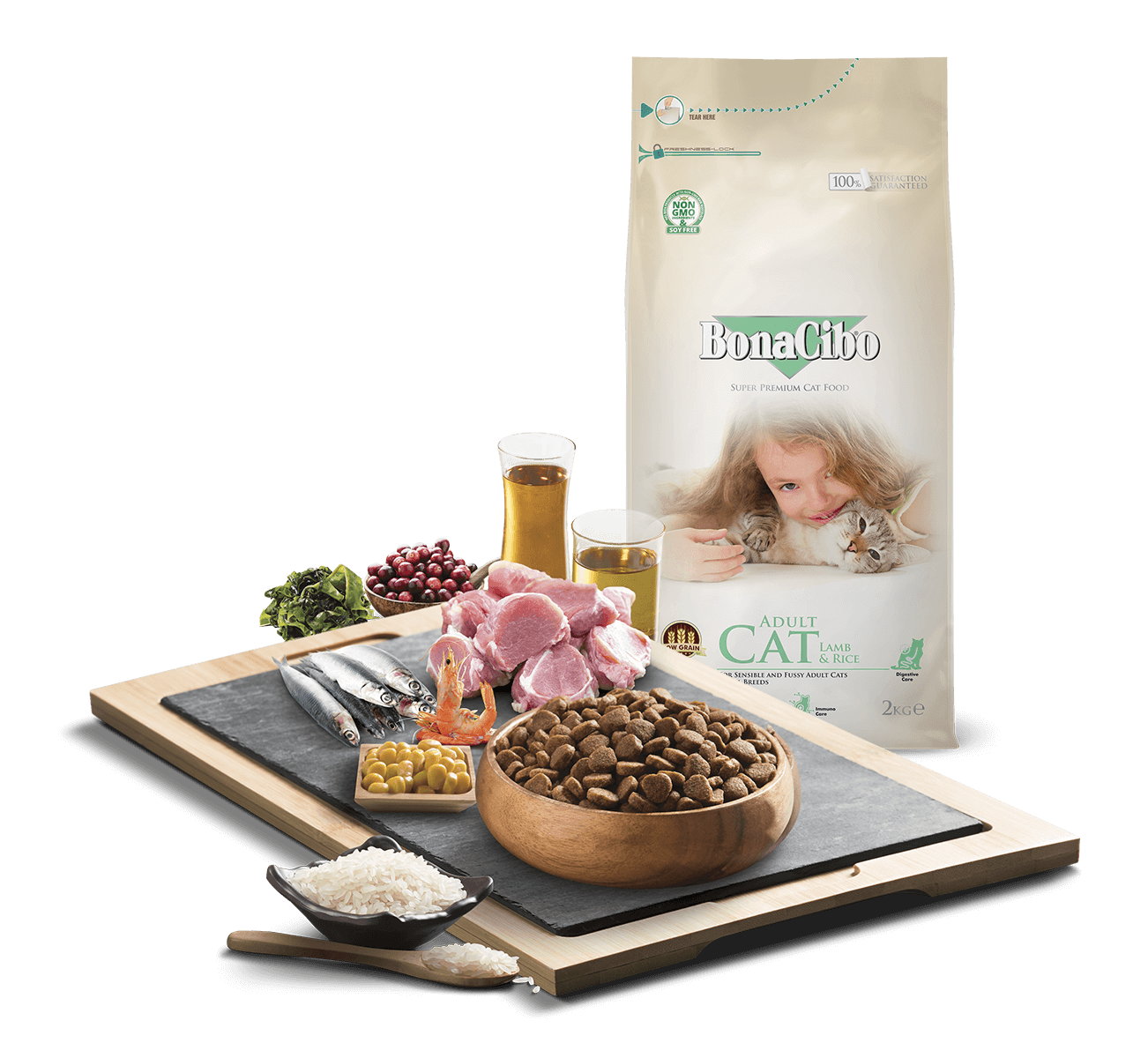 보나시보 어덜트 캣 2kg 고양이사료+샘플사료 100g - 상세 이미지 3