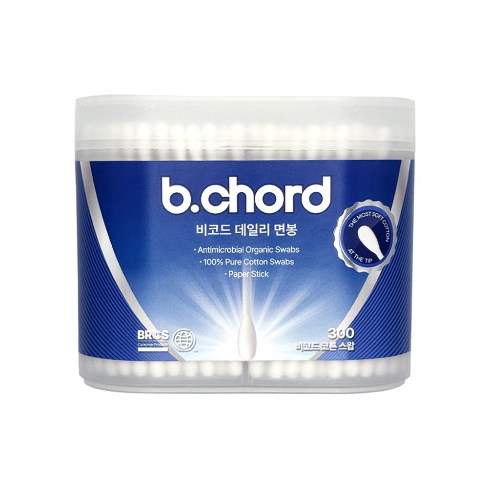 [100개입x4통] 대용량 비코드 면봉 순면100% 귀지 청소 면봉케이스 이미지 4