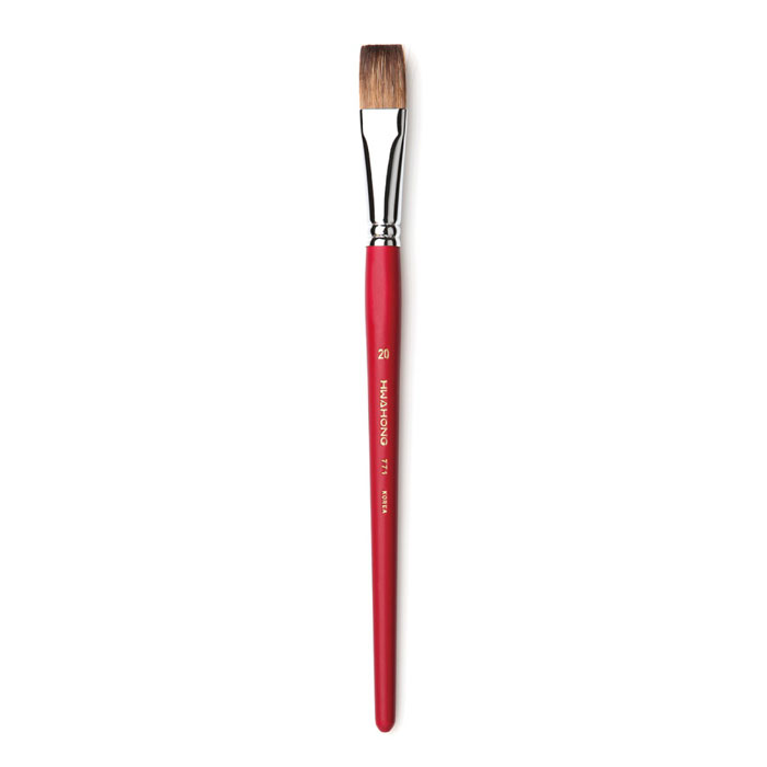 화홍 수채화붓 평붓 771F 20호 - 상품 이미지