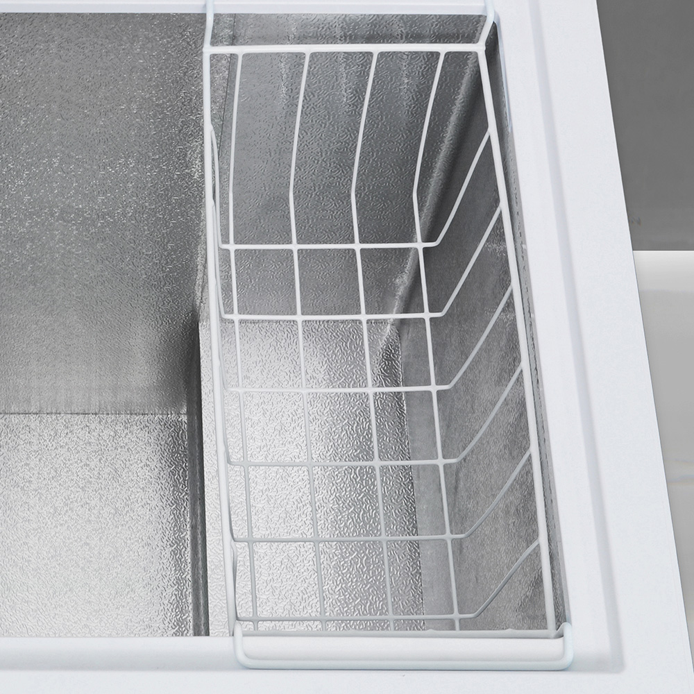 더함 소형 미니 냉동고 스탠드 뚜껑형 냉동고 화이트 66L