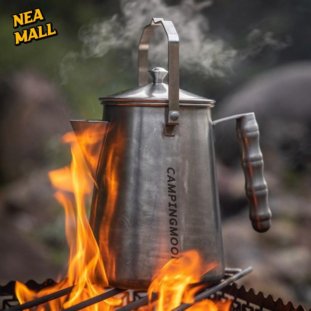 실버 1.86L 감성 캠핑주전자스텐 캠핑용스텐주전자 내열