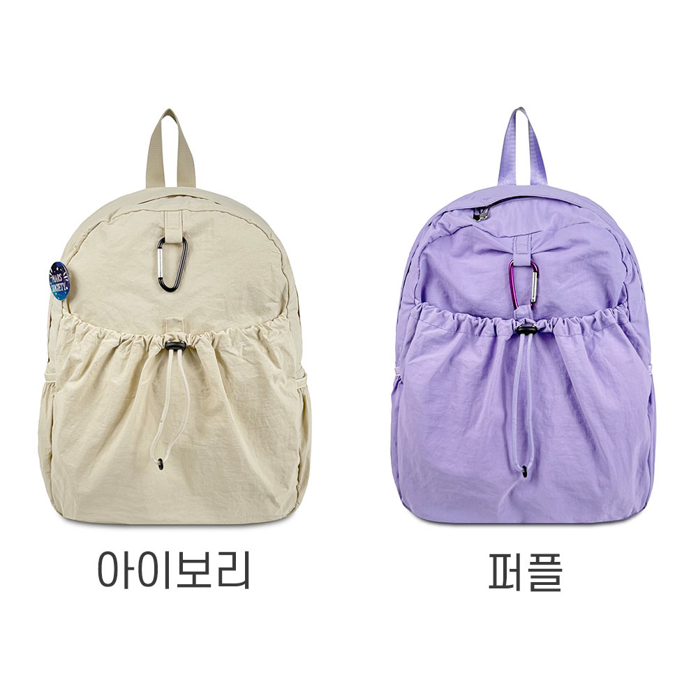 가벼운 나일론 백팩 나들외 외출 아담한 초경량 백팩 엄마 할머니 등에메는 가방 - 상세 이미지 2