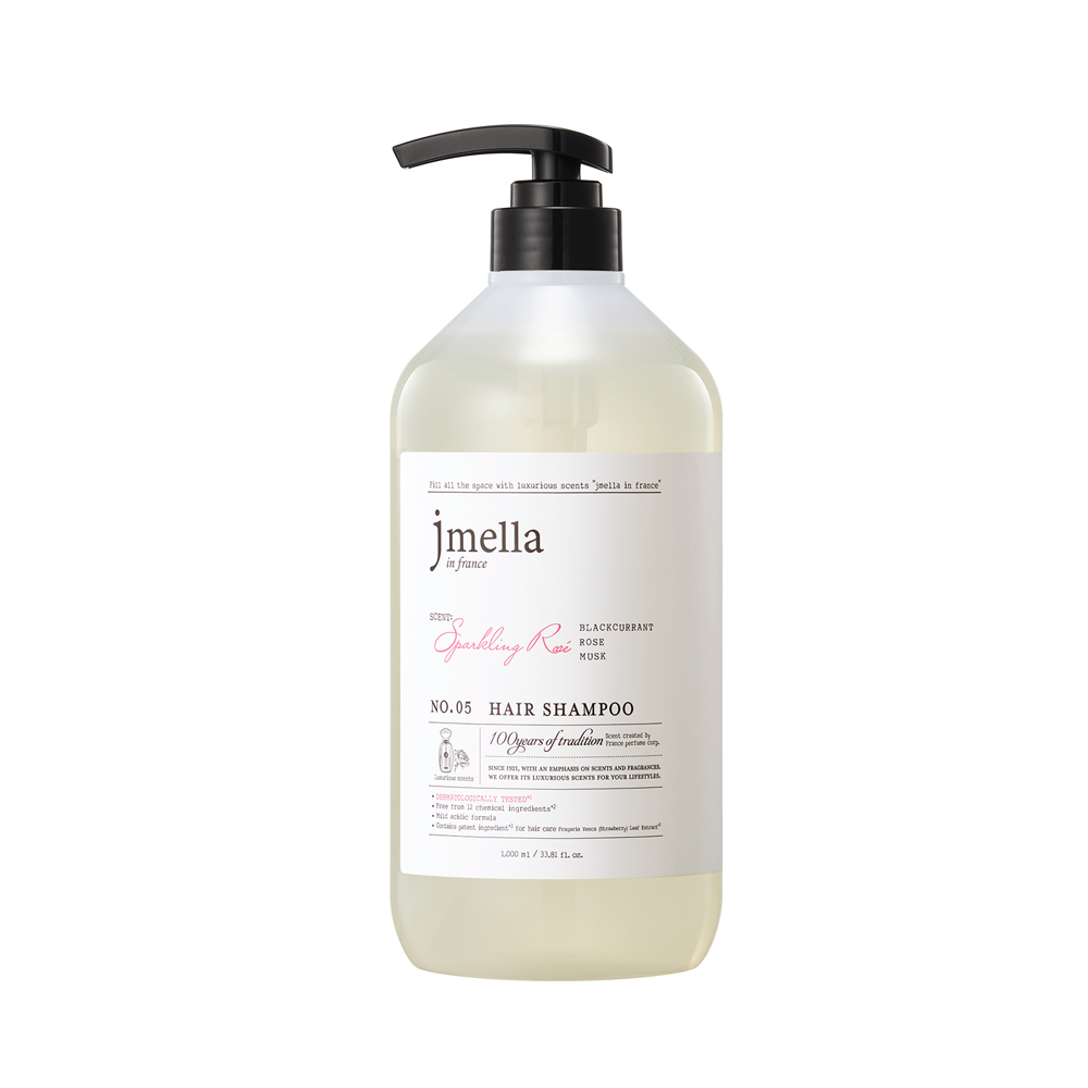 제이멜라 페이보릿 스파클링 로제 헤어 샴푸 1000ml 2개+샴푸 샘플 4개 - 상세 이미지 4