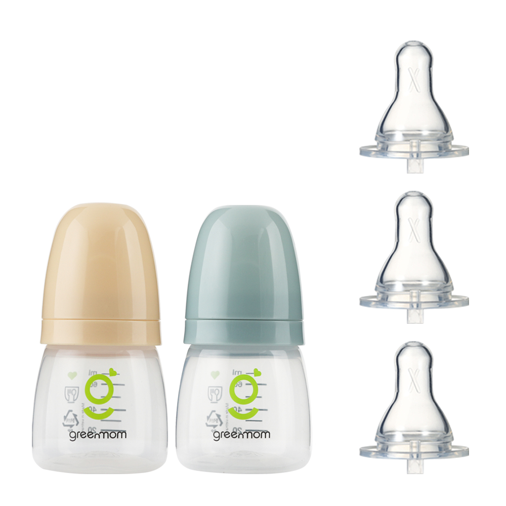 [슬림형세트] PP 베이직 젖병60ml2개 아이쏙3개 - 상품 이미지