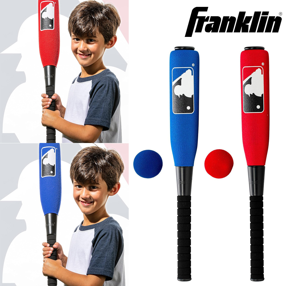 프랭클린 폼배트 메이저리그 MLB 60cm 24인치 빅 큰 야구 방망이 폼볼 세트 안전 - 상품 이미지