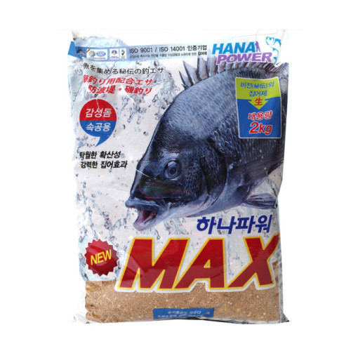 하나파워 뉴 맥스 NEW MAX 감성돔 습식 파우더 1봉지 2kg 집어제 밑밥 바다낚시 - 상세 이미지 2