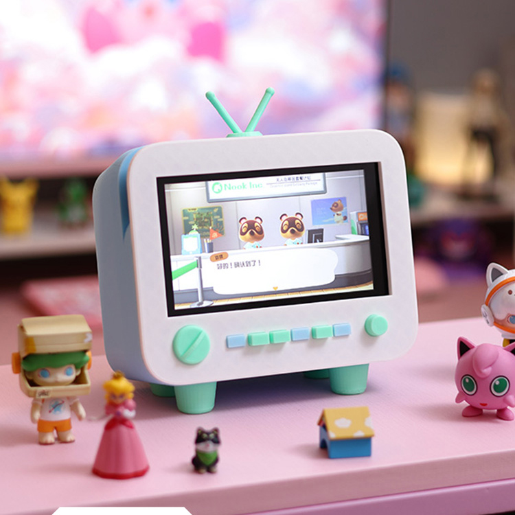 닌텐도 거치대 OLED 스위치 독 스탠드 칩보관 카트리지 수납 거치대 화이트 민트 - 상품 이미지