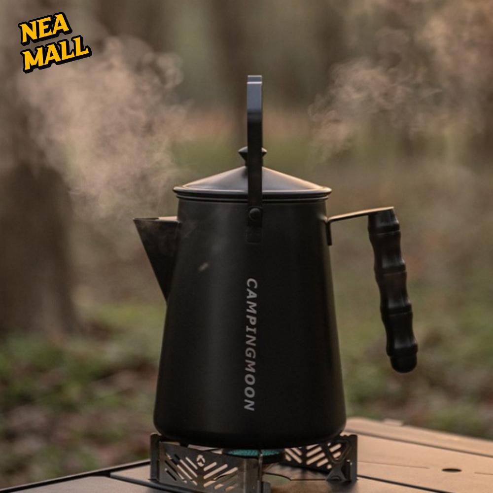1.86L 감성 캠핑주전자스텐 블랙 캠핑용스텐주전자 티타늄