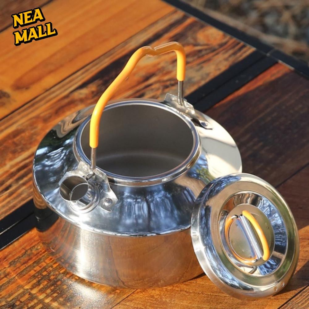 감성 캠핑주전자800ML 미니 커피 스텐 경량주전자 갬성