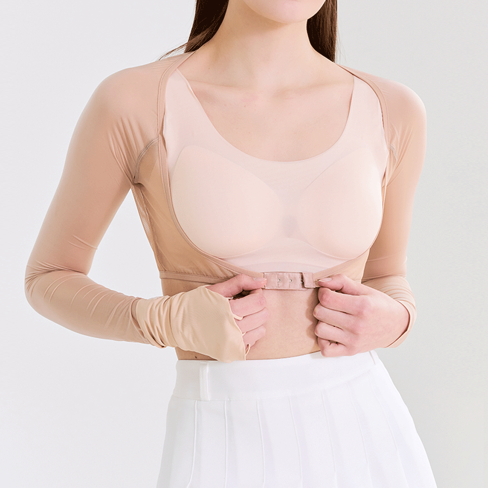 여성 여름 스킨 냉감 무광 볼레로 골프 이너 여성골프웨어