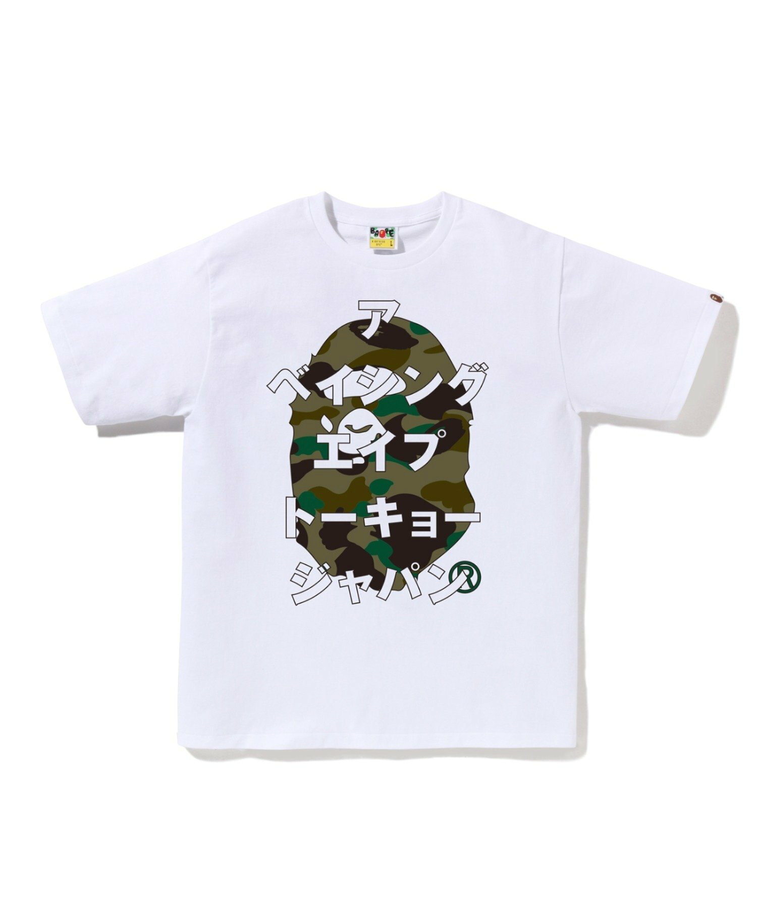베이프 BAPE 카모 카타카나 티 A BATHING APE 1ST 4컬러 - 상세 이미지 2