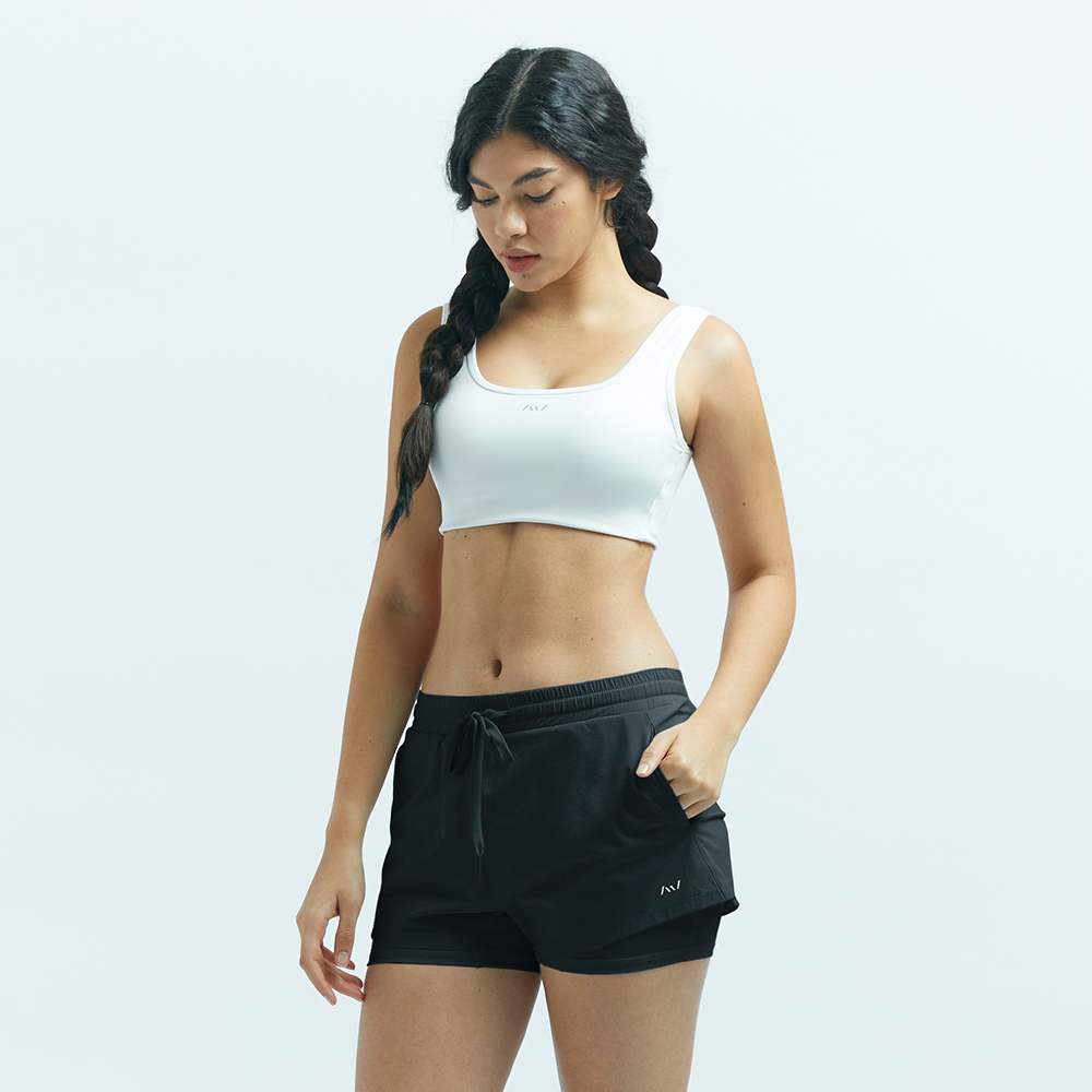 여성 프리무브 2in1 3부 레깅스팬츠 러닝 반바지 팬츠 러닝쇼츠 운동복 마라톤 - 상세 이미지 5