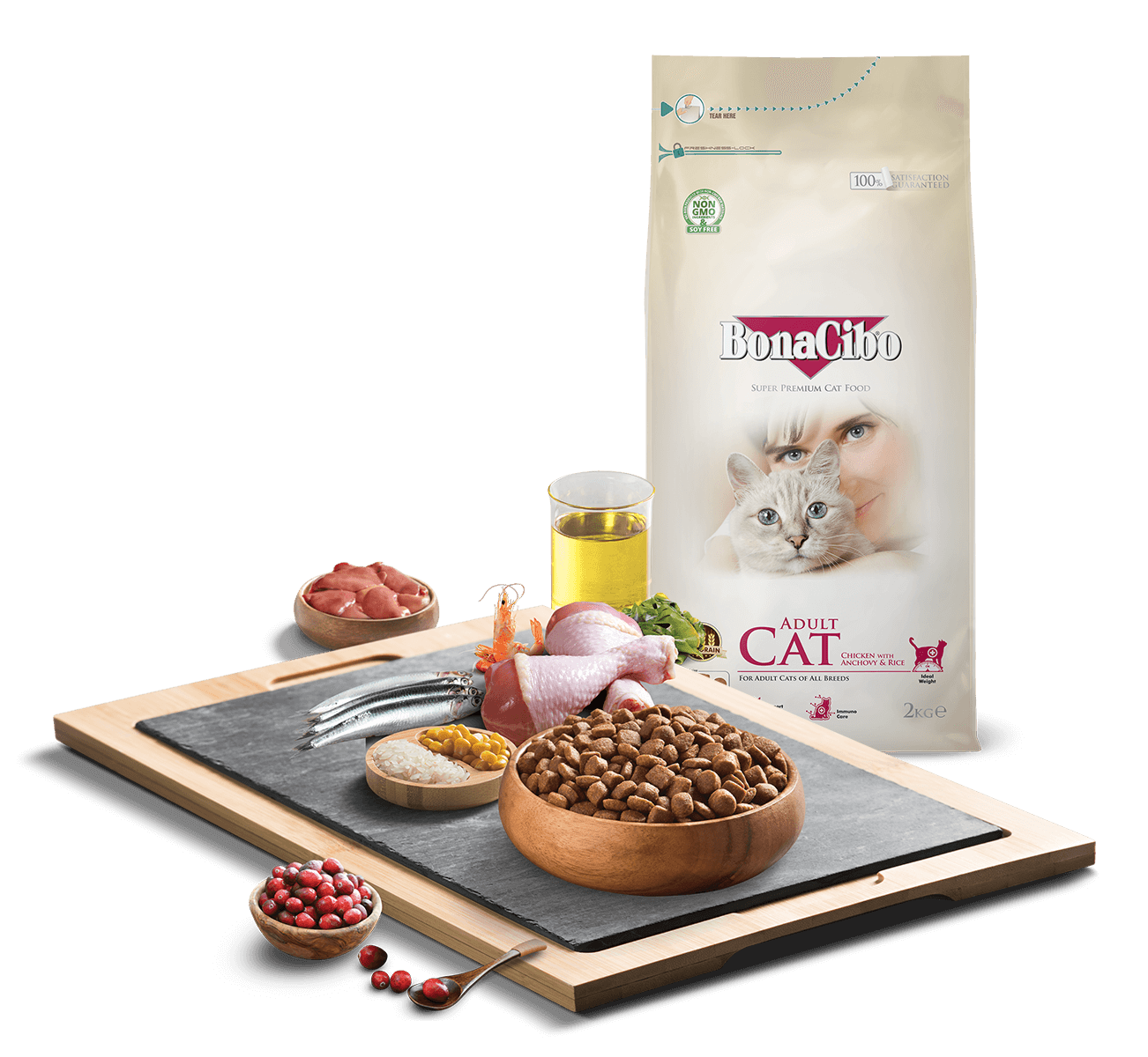 보나시보 어덜트 캣 2kg 고양이사료+샘플사료 100g 이미지 6