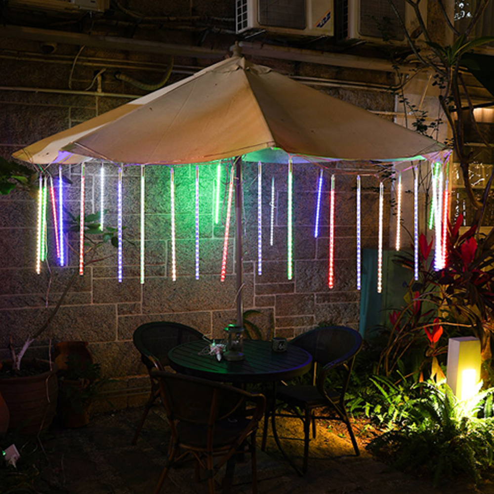 태양광 줄조명 태양열 전구 트리 수목등 야외 정원 테라스 라인 조명 스노우풀 30cm - 상세 이미지 4