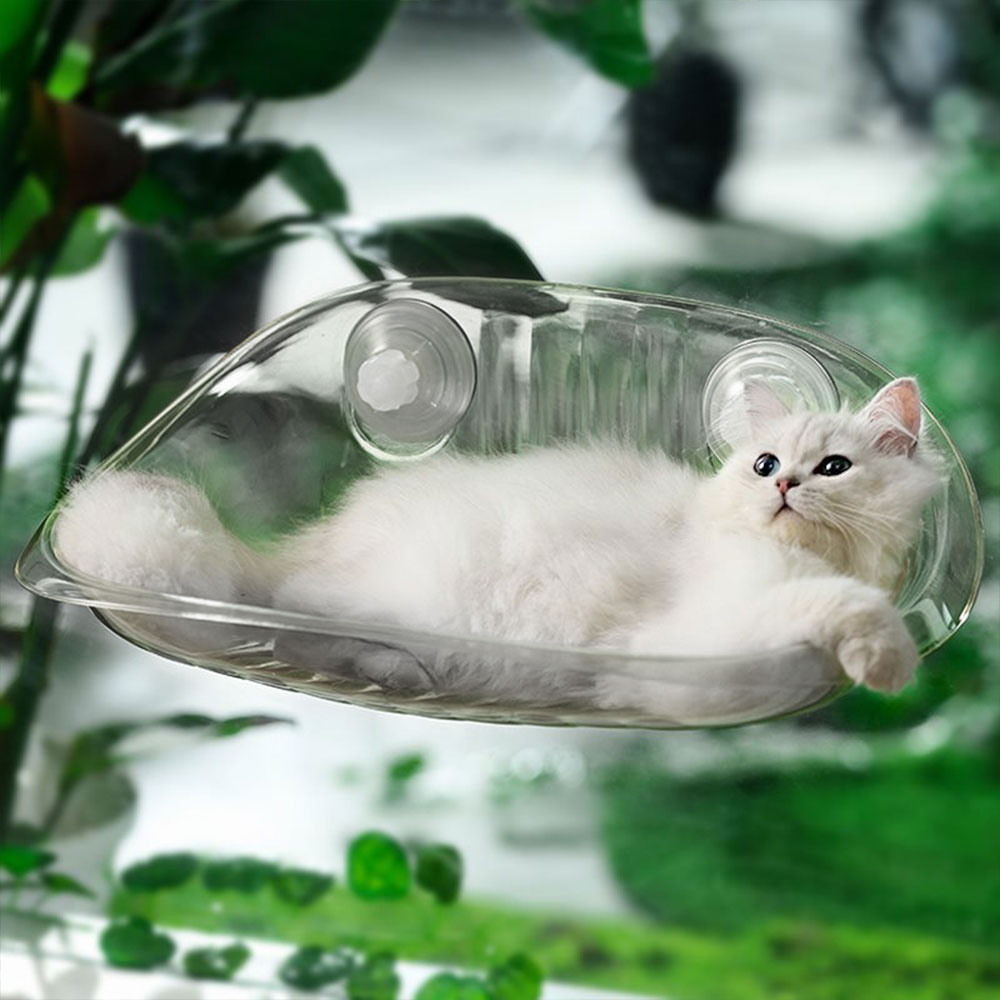 크레용펫 고양이 창문 해먹 투명 클리어 아크릴 - 상품 이미지