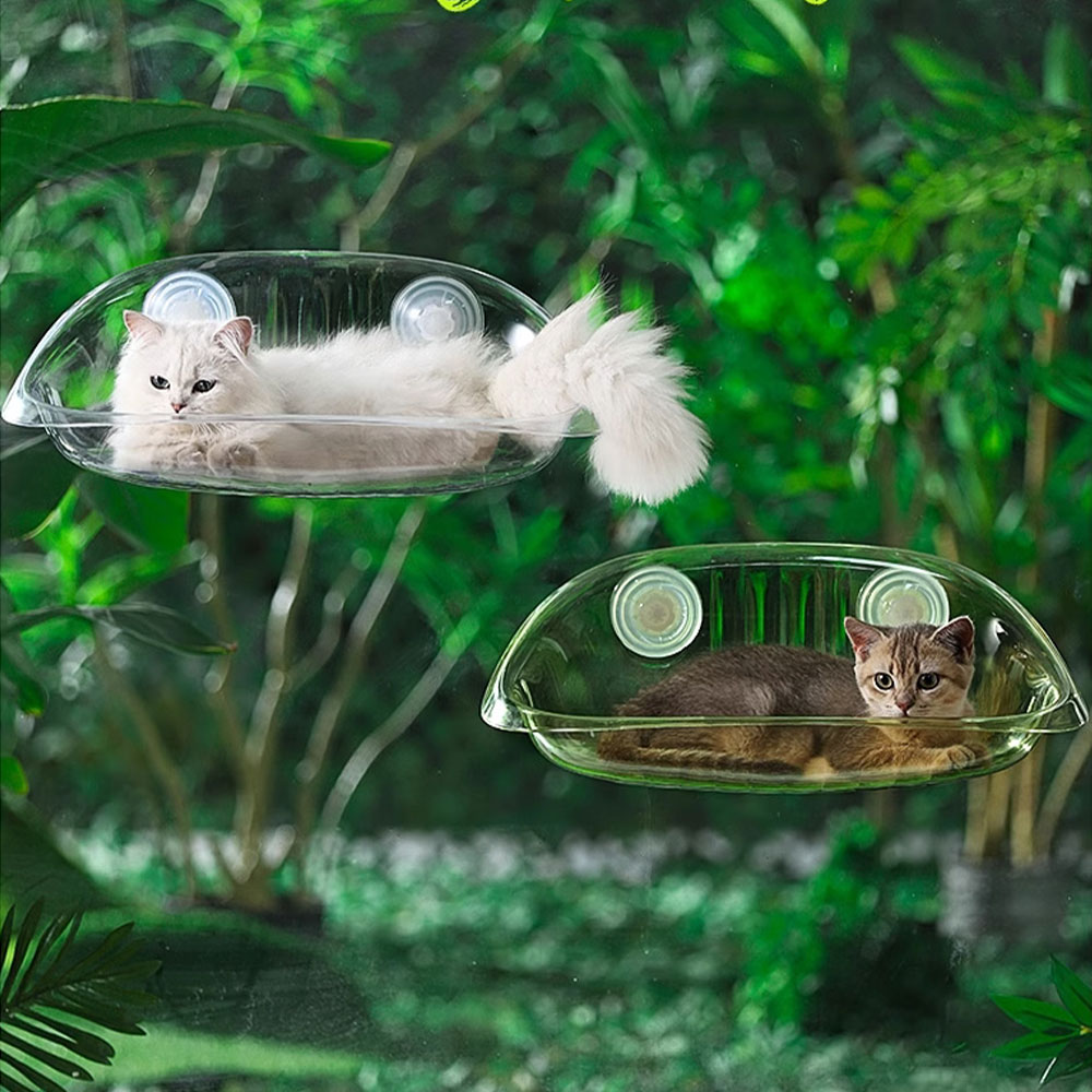 크레용펫 고양이 창문 해먹 투명 클리어 아크릴 - 상세 이미지 5