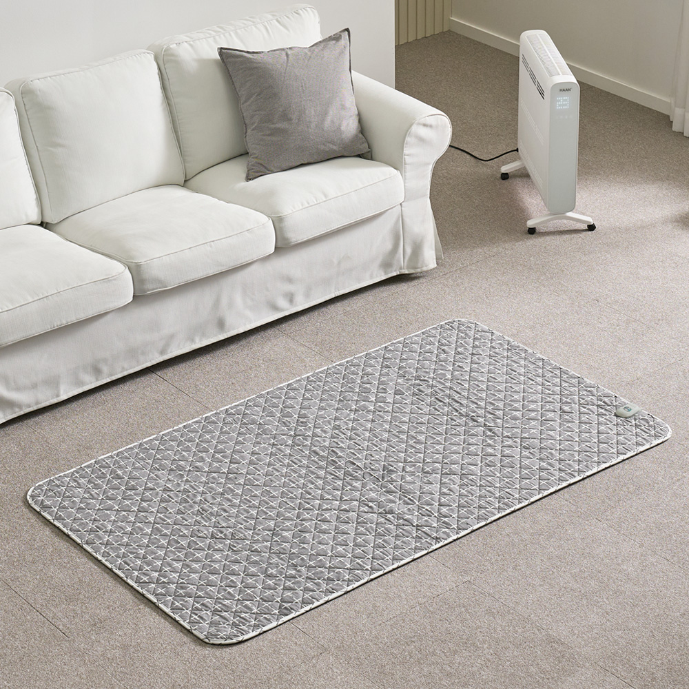 곰표한일 EMF 세미마이크로 항균 카본 탄소매트 플로우그레이 더블