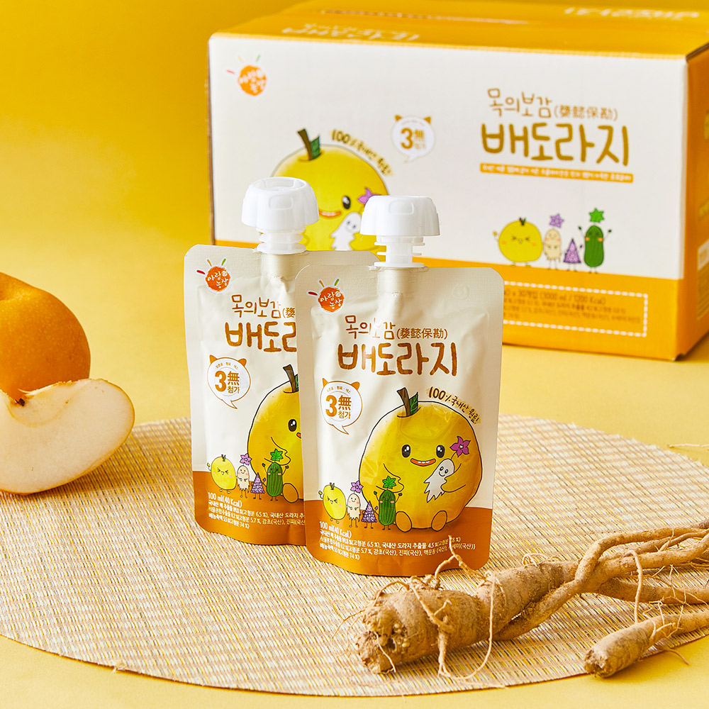[3+1] 목의보감 배도라지즙 유아 어린이 아기 배즙 100ml 30포, 1개 - 상세 이미지 3