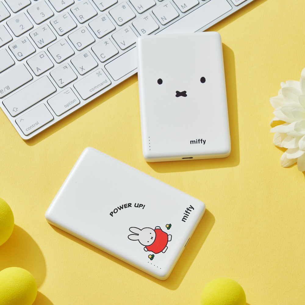 Miffy 미피 캐릭터 5000mAh 맥세이프 보조배터리 고그랩 - 상세 이미지 2