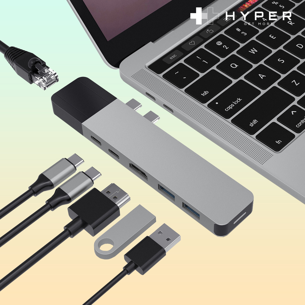 하이퍼드라이브 GN28N 6in2 맥북에어 맥북프로 100W멀티 썬더볼트 USB 맥북허브