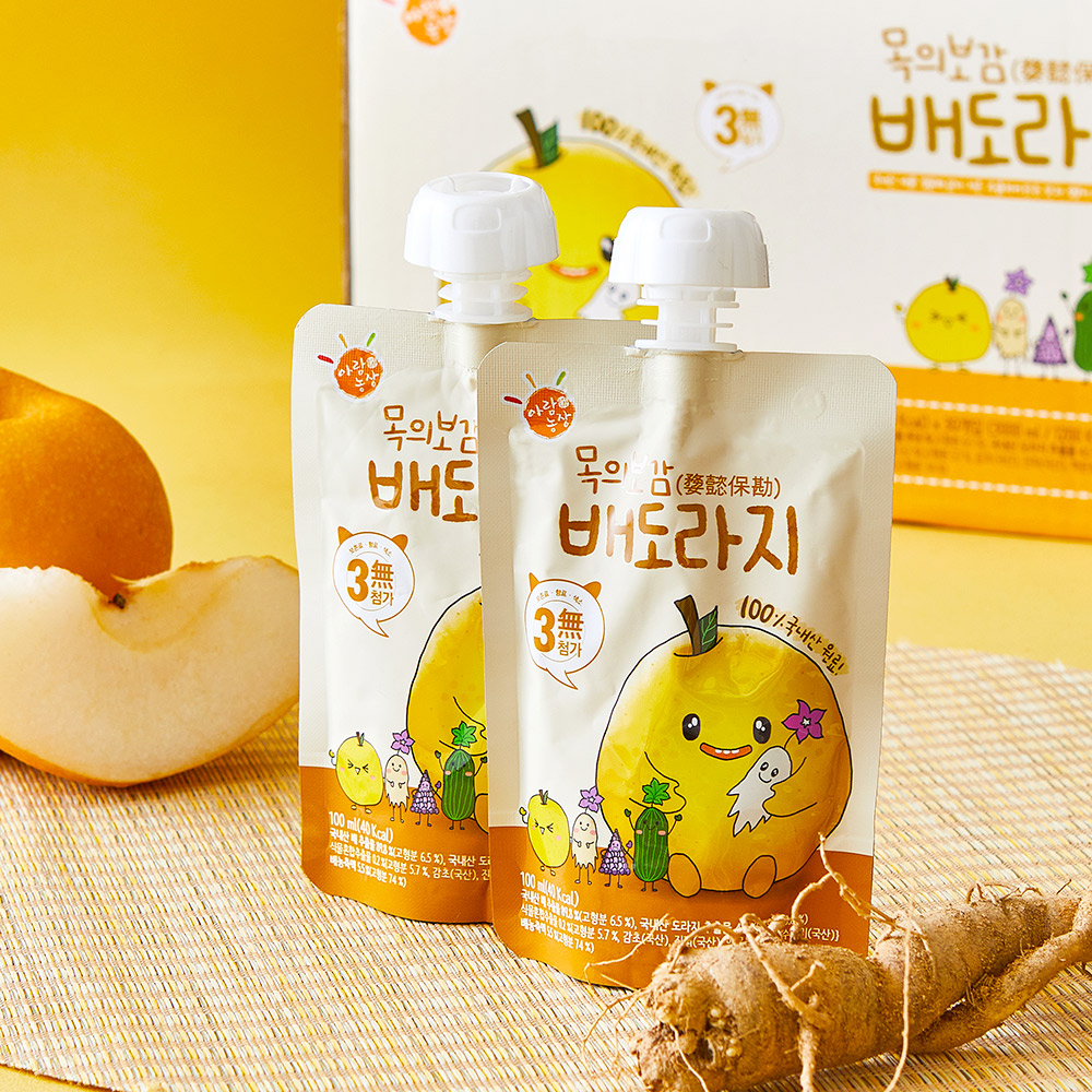 [3+1] 목의보감 배도라지즙 유아 어린이 아기 배즙 100ml 30포, 1개 - 상세 이미지 4