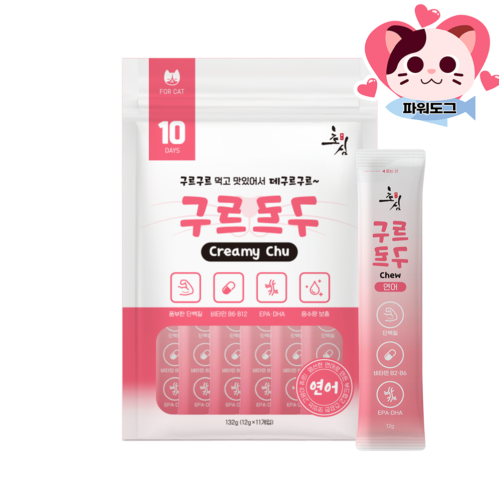 초심 구르구르 아기 고양이 츄르 크리미츄 치킨 12g x11p  - 상세 이미지 3