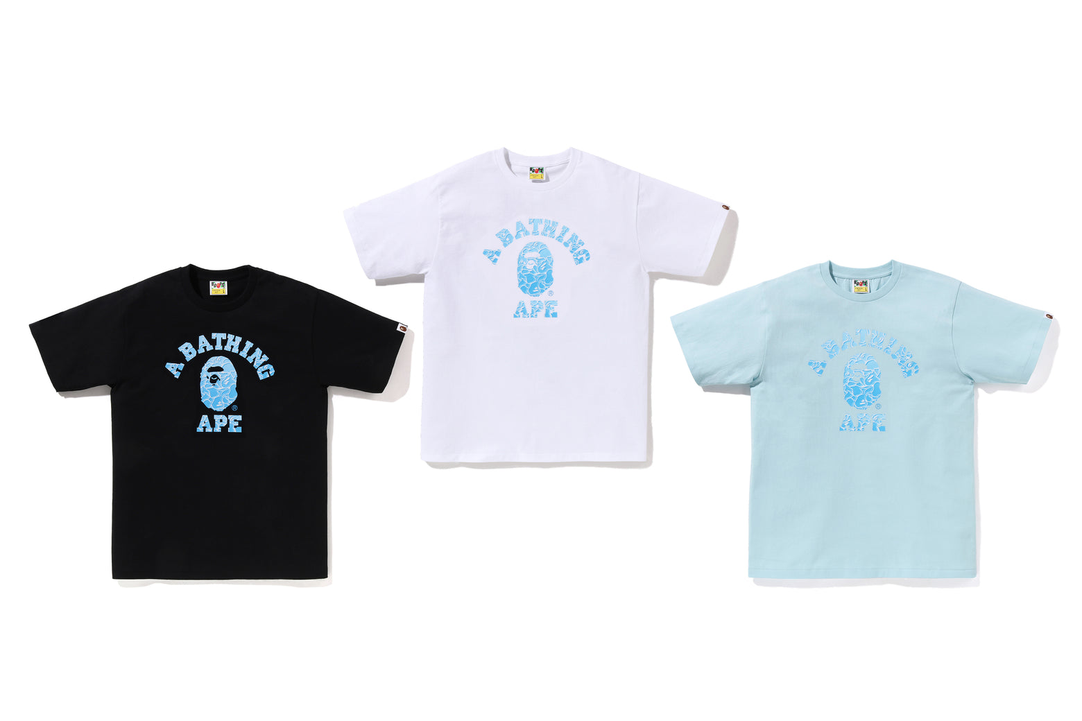 베이프 반팔티 ABC SEA SURFACE CAMO COLLEGE 1K70-110-005 - 상세 이미지 4