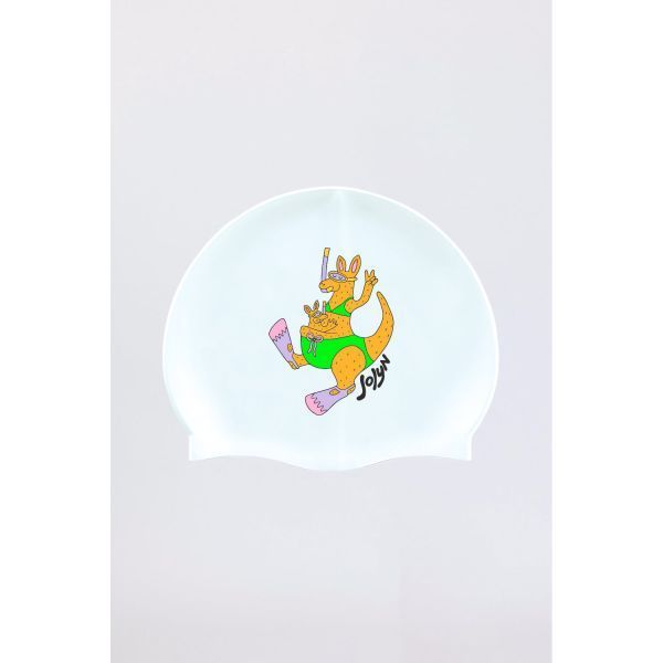 졸린 실리콘 수모 수영모자 루 걸 Jolyn Silicone Swim Cap - Roo Girl - 상품 이미지