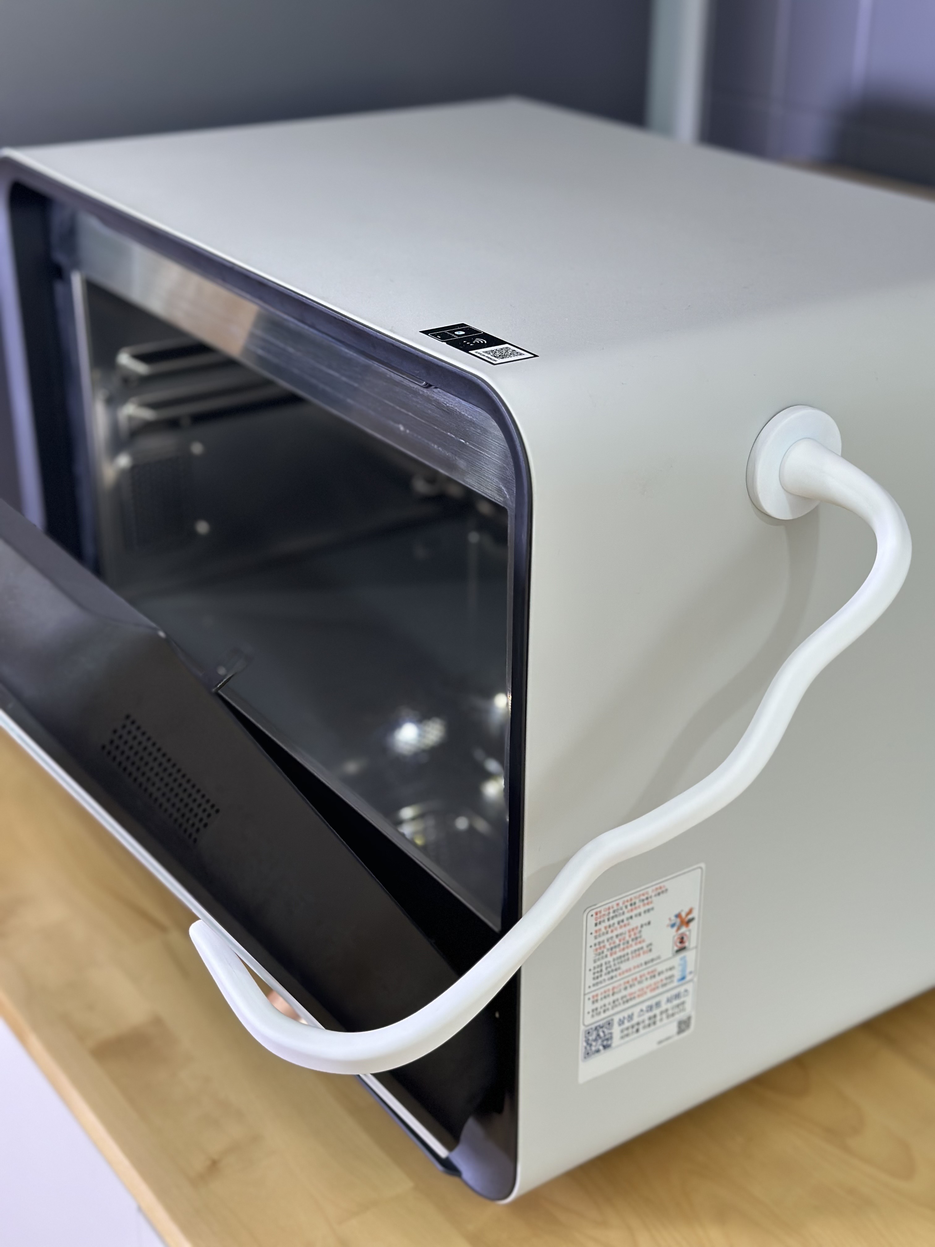 라슈에뜨 세탁기 도어 고정 홀더 환기 문 닫힘 방지 자석 자바라 조절 클립 화이트