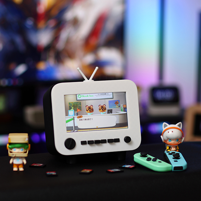 닌텐도 거치대 OLED 스위치 독 스탠드 칩보관 카트리지 수납 거치대 화이트 민트 - 상세 이미지 4