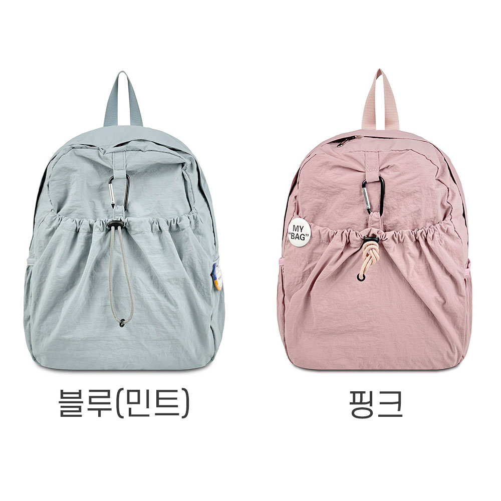 가벼운 나일론 백팩 나들외 외출 아담한 초경량 백팩 엄마 할머니 등에메는 가방 - 상세 이미지 3