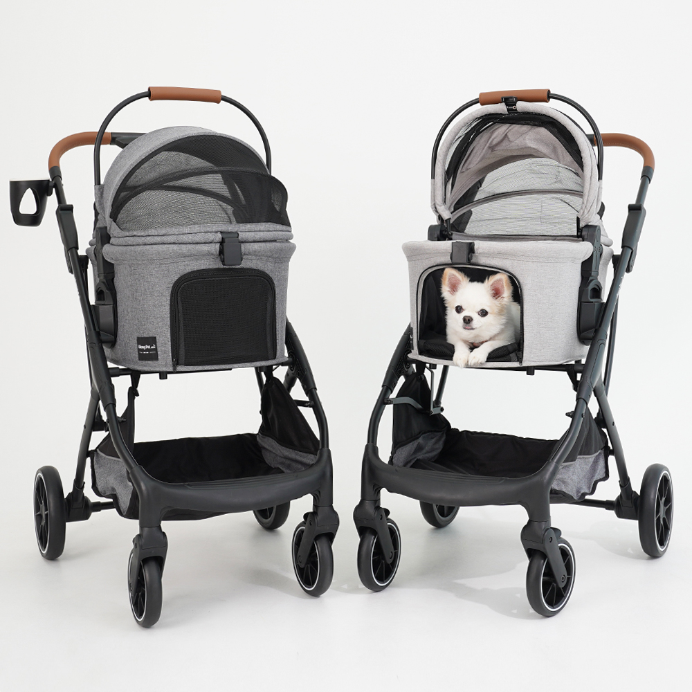 유봉펫 강아지 고양이 유모차 분리형 개모차 4in1